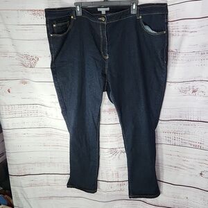 Woman Within curve slim leg jeans